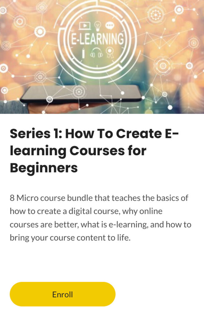 how to create an e-learning courses for beginners