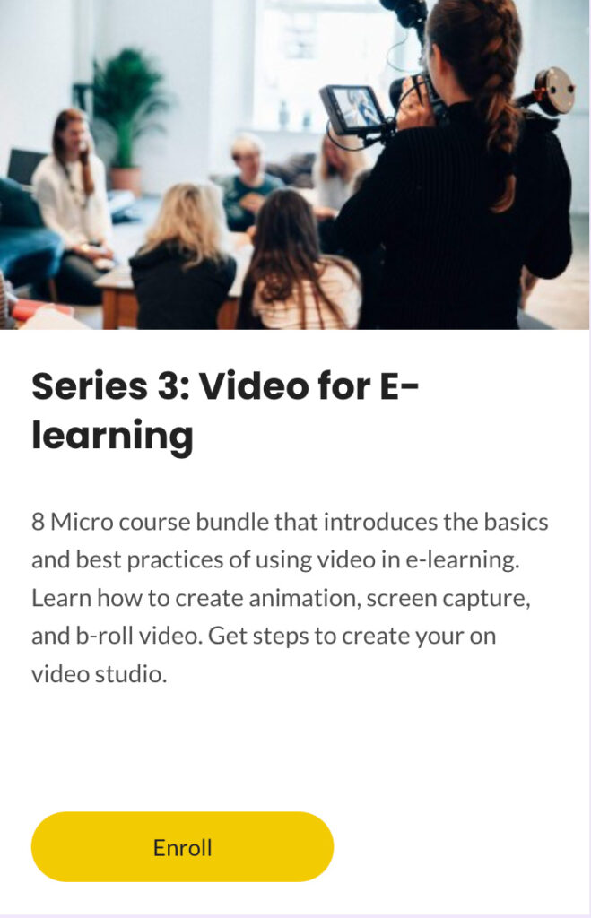 video for elearning